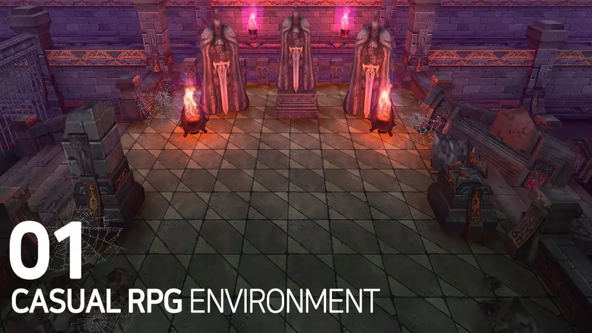 Casual RPG Environment 01 Low-poly 3D model_0