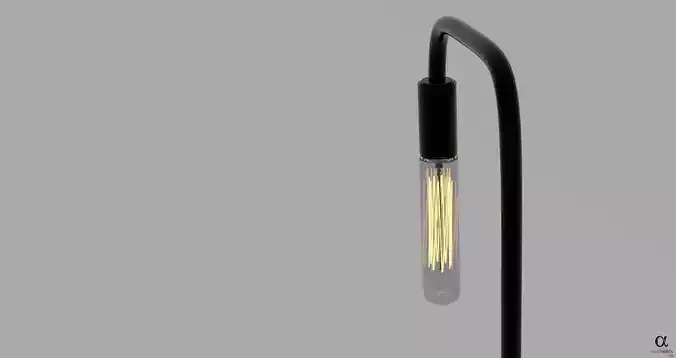 Modern Stem Light Fixture 3D model