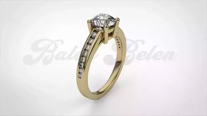 woman ring diamond R00248