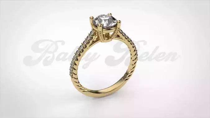 Woman ring diamond R00250