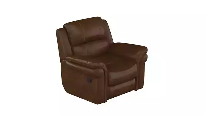 Arles Wide Faux Leather Standard Recliner - 5 Colour 3D model