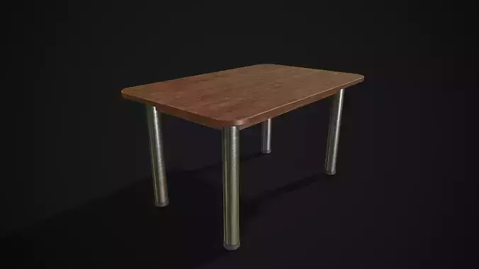 Modern Dining Table Free low-poly 3D model
