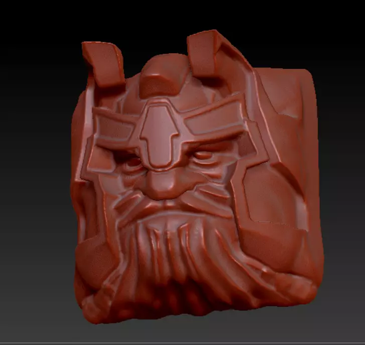 Keycap Dwarf 3D print model_0