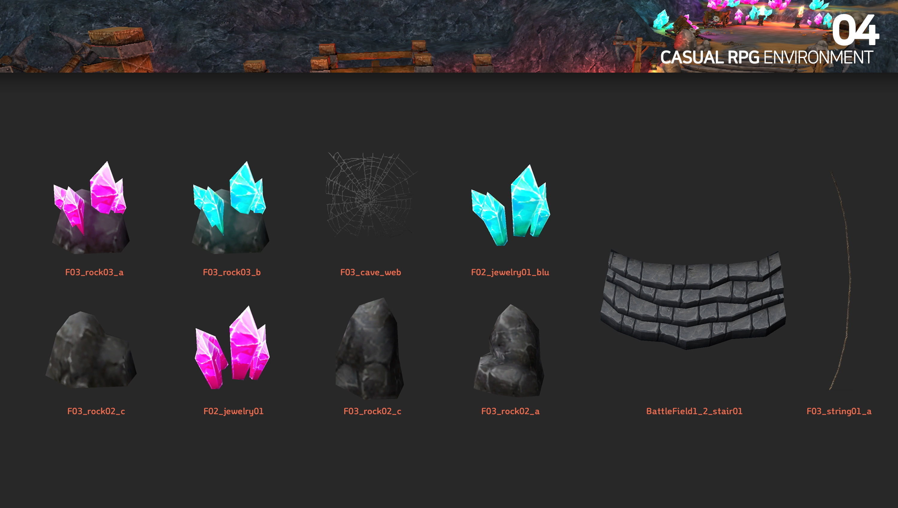 Casual RPG Environment 04 Low-poly 3D model_3