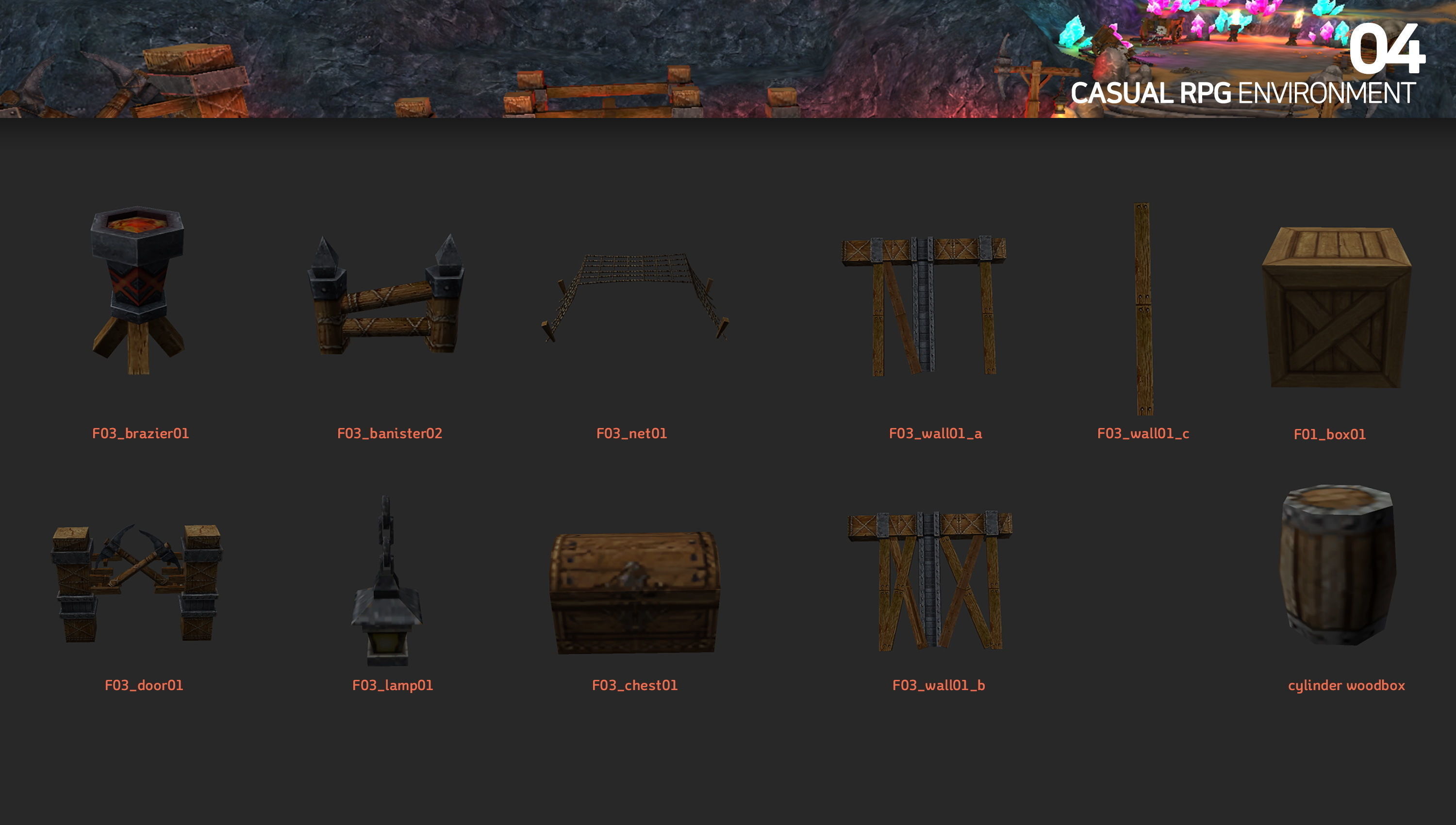 Casual RPG Environment 04 Low-poly 3D model_1