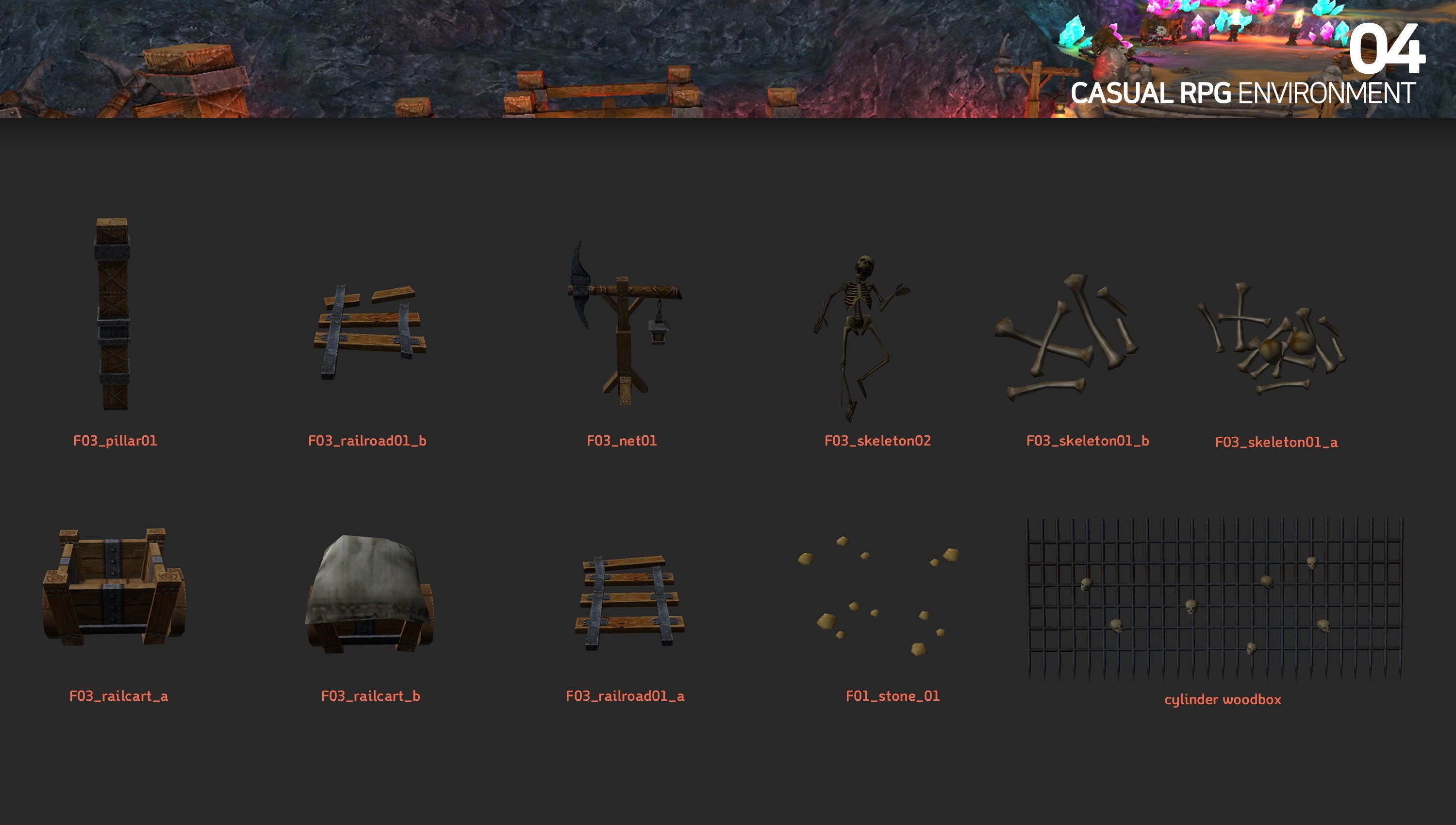 Casual RPG Environment 04 Low-poly 3D model_2