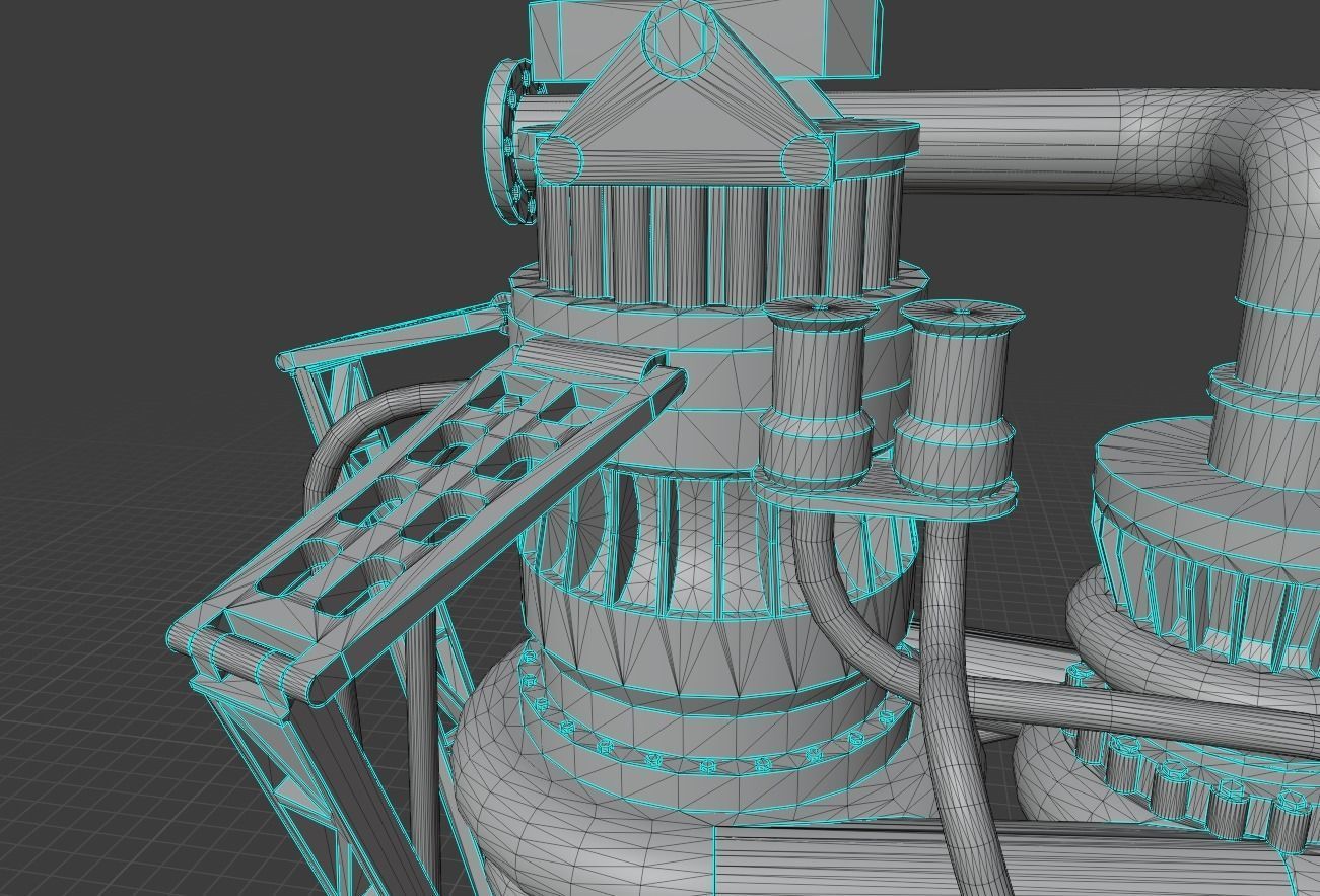 Raptor Engine 3D model_12