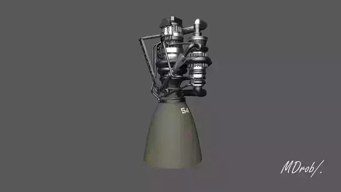 Raptor Engine  3D model