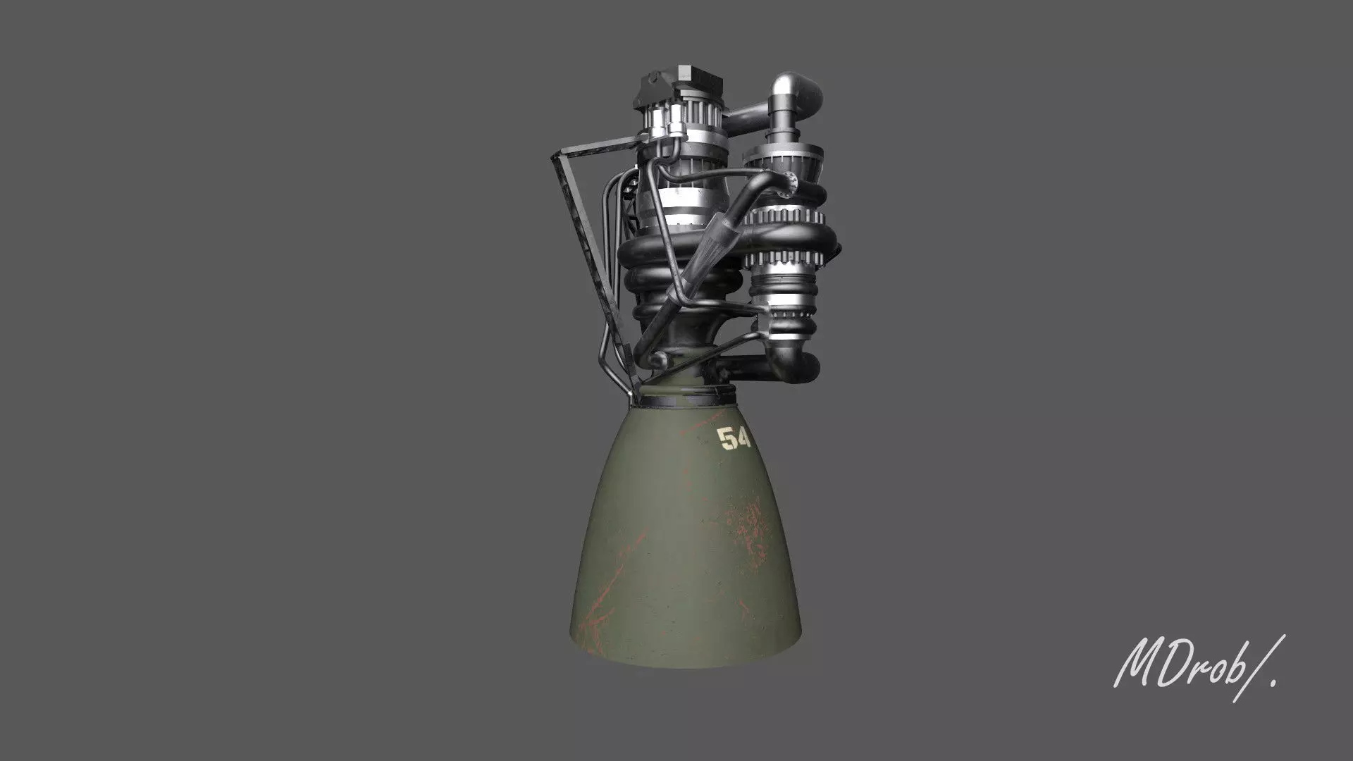 Raptor Engine 3D model_0
