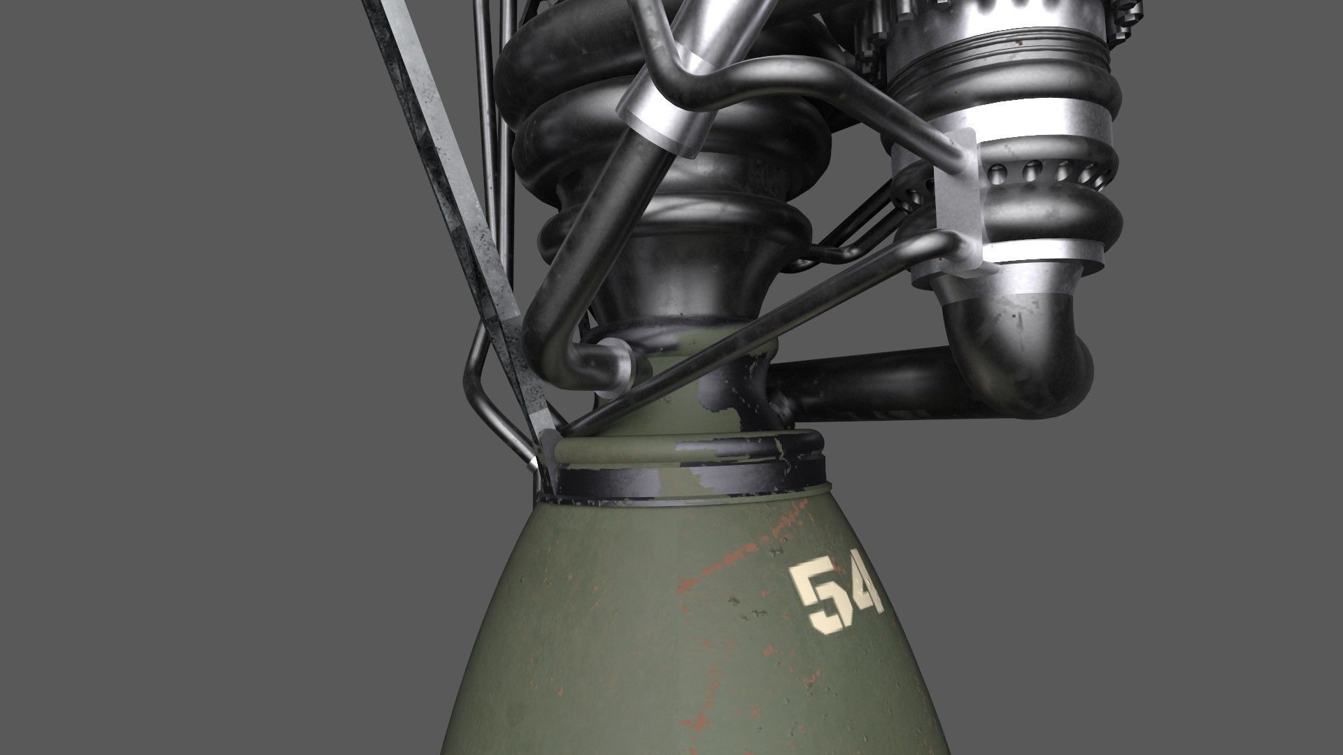 Raptor Engine 3D model_6