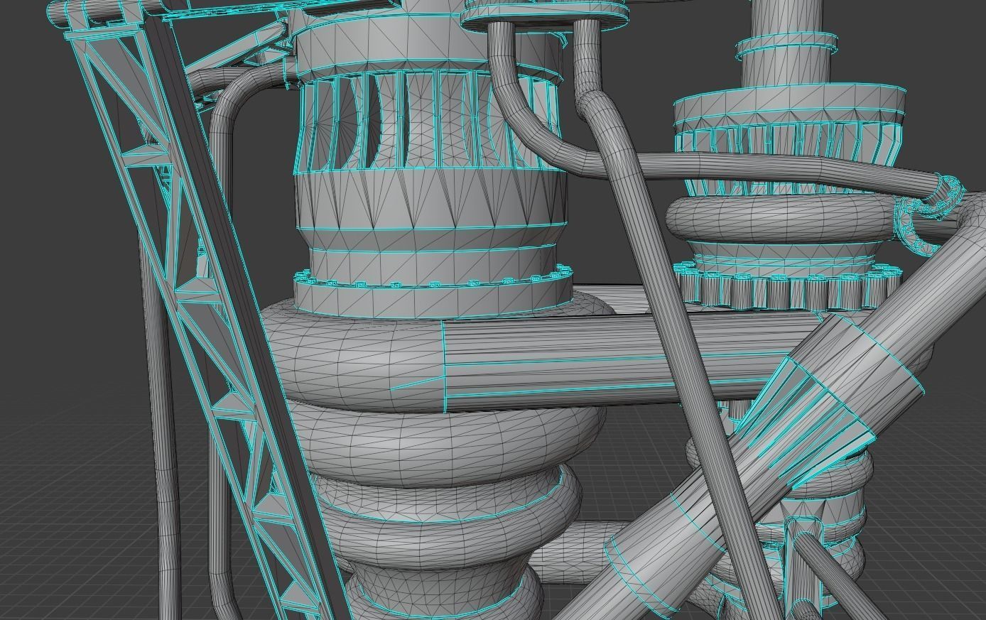 Raptor Engine 3D model_11