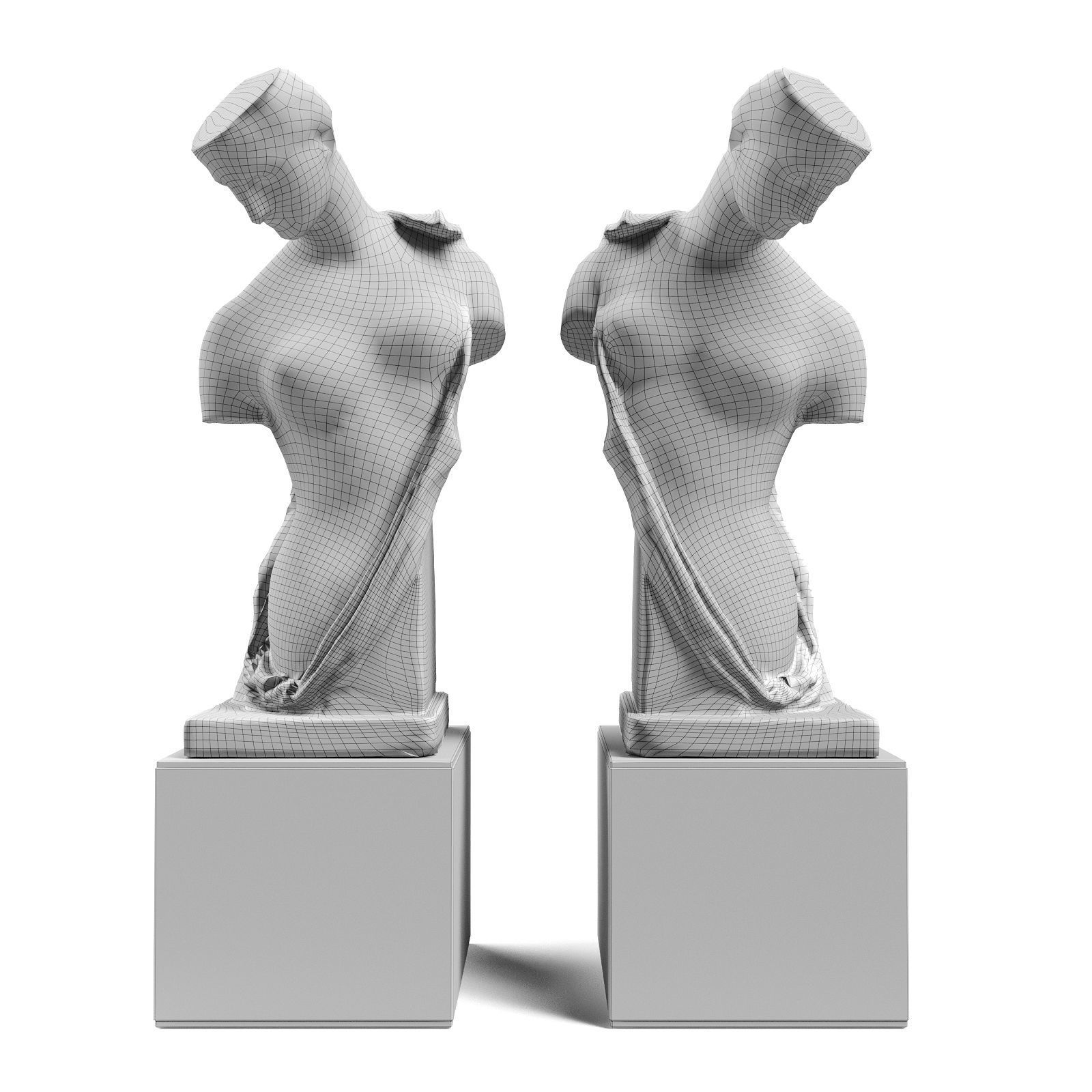 Aphrodite Psyche sculpture 3D model_4