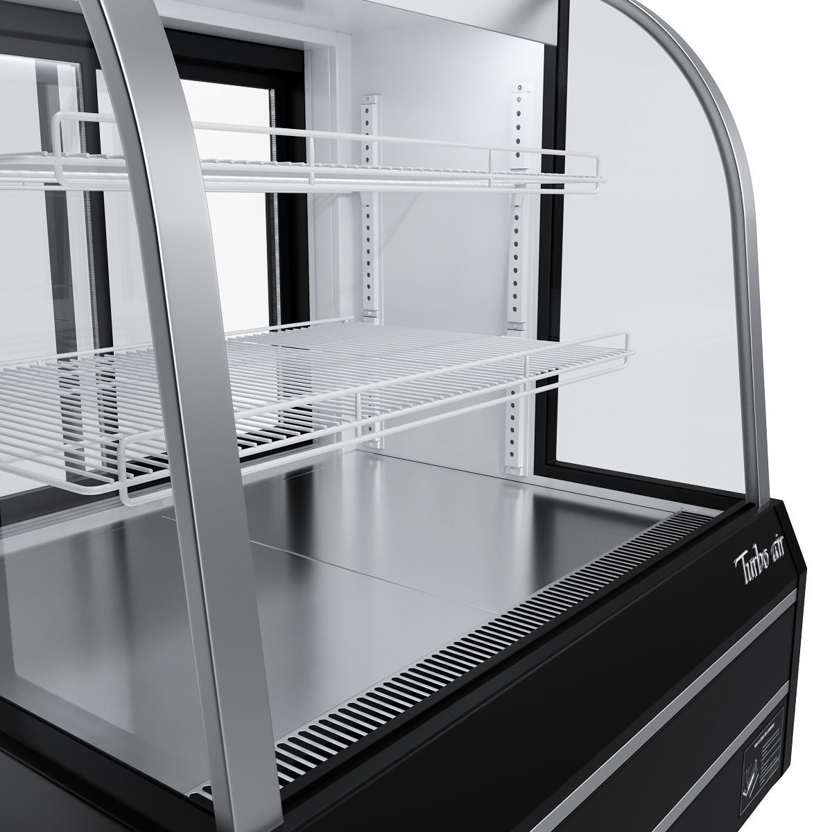Turbo Air TCGB-36DR-B Curved Glass Dry Bakery Display Case 3D model_4