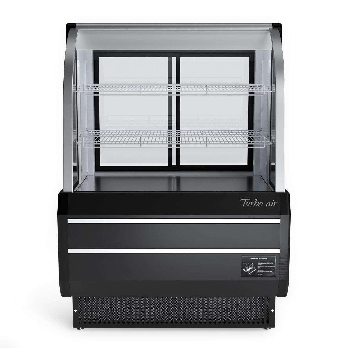 Turbo Air TCGB-36DR-B Curved Glass Dry Bakery Display Case 3D model_2