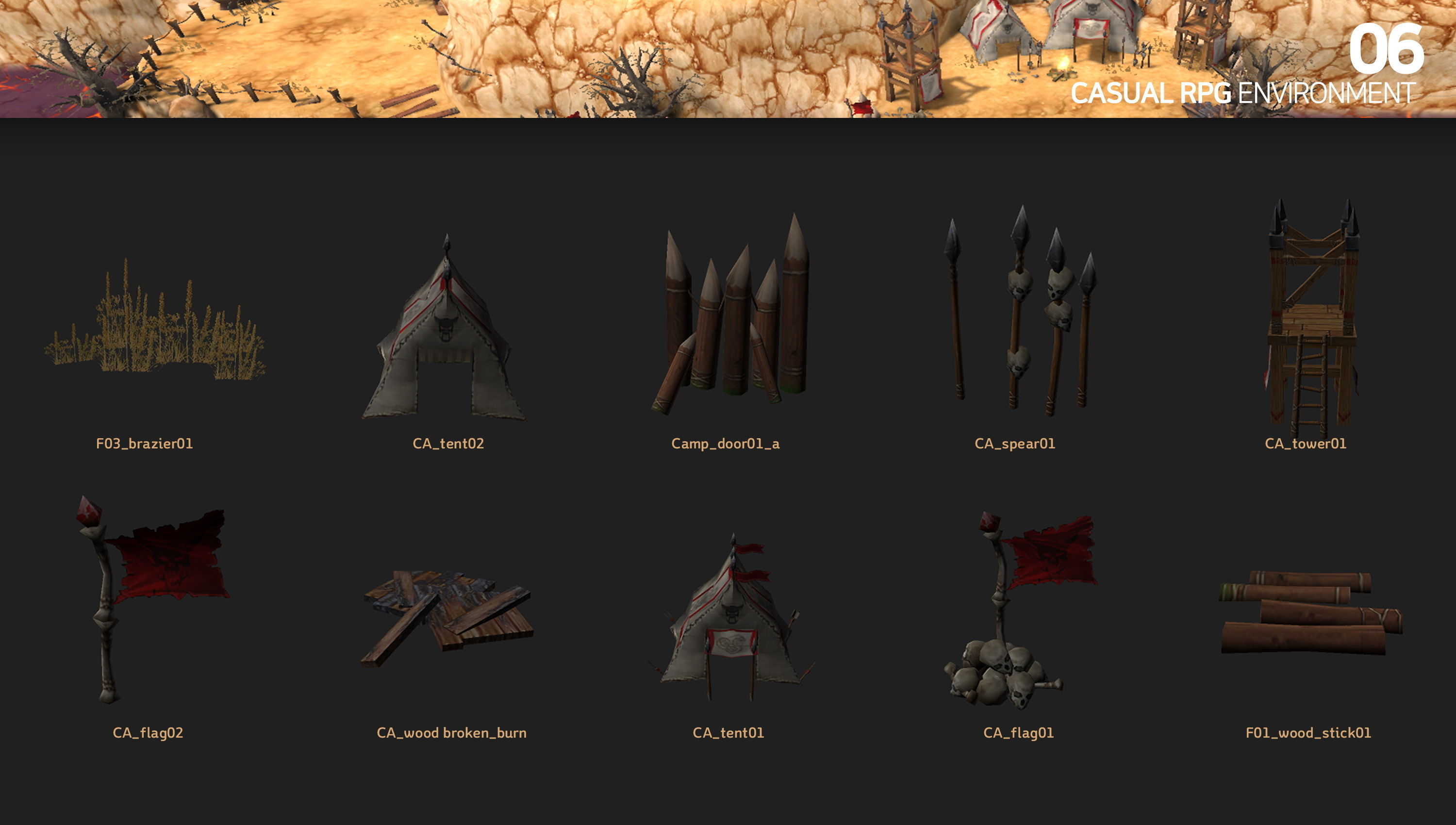 Casual RPG Environment 06 Low-poly 3D model_1