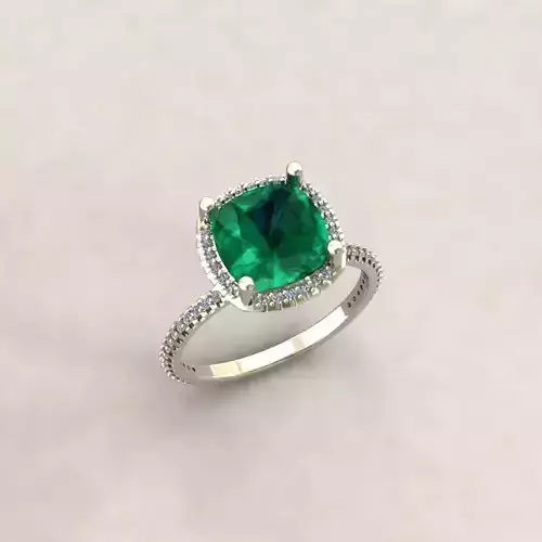 delicate cushion square ring