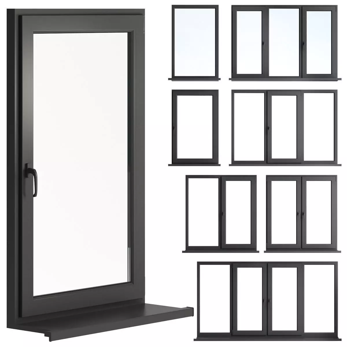 Windows Collection 04 3D model_0