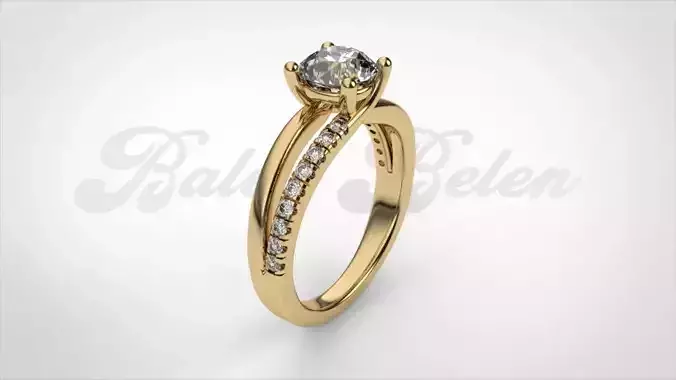 Woman ring diamond R00258