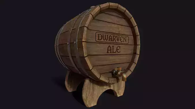Wooden ale barrel