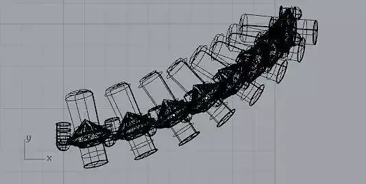 Disposizione aerea di 7 pietre