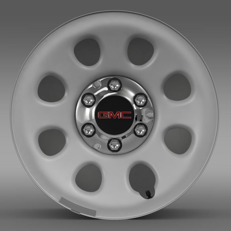 GMC Yukon Police rim 3D model_1