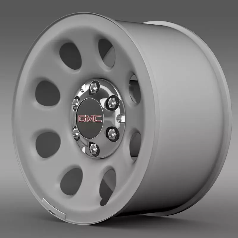 GMC Yukon Police rim 3D model_0
