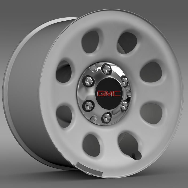 GMC Yukon Police rim 3D model_2