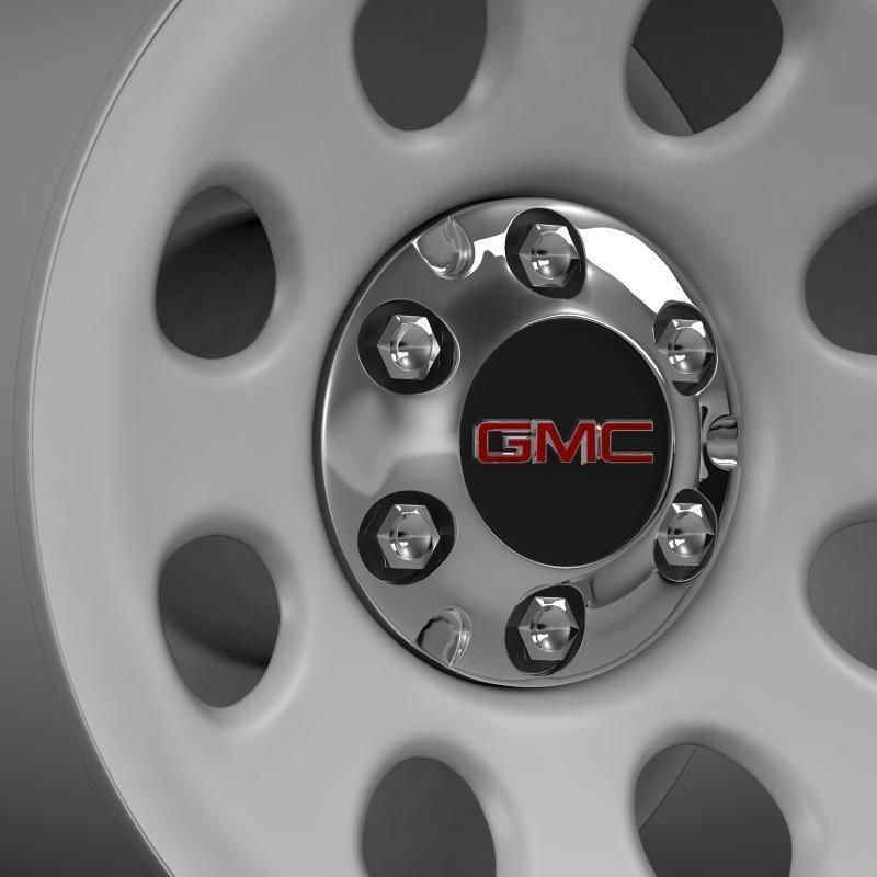 GMC Yukon Police rim 3D model_5