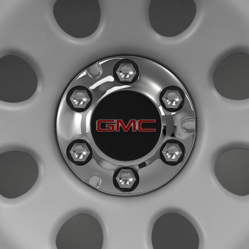 GMC Yukon Police rim 3D model_4