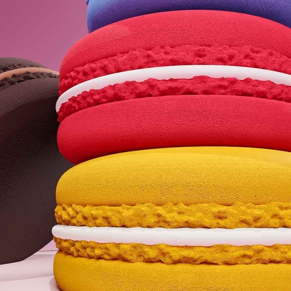 macaroon 3d printable stl  3D print model_1