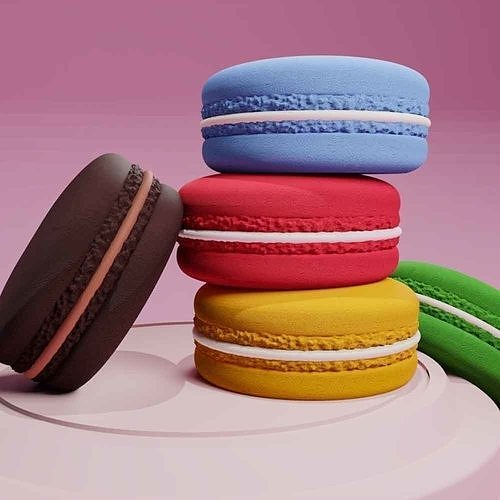 macaroon 3d printable stl  3D print model