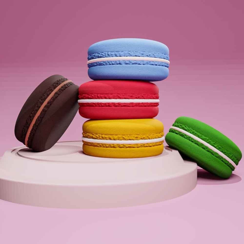 macaroon 3d printable stl  3D print model_2
