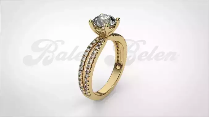 Woman ring diamond R00260