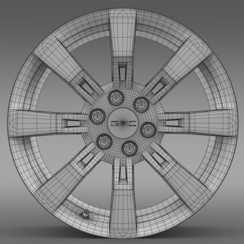 GMC Denali Hybrid rim 3D model_6