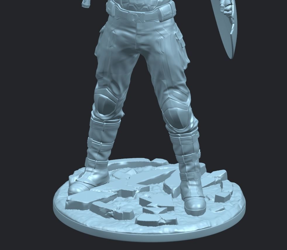 Captain America Avengers Figure 3D Model Ready to Print 3D print model_4