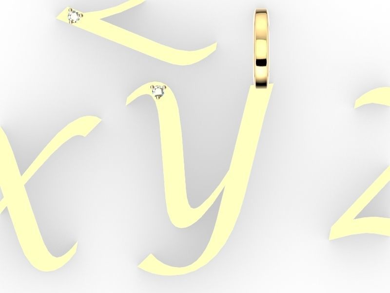 y letter stl verified 3D print model_3