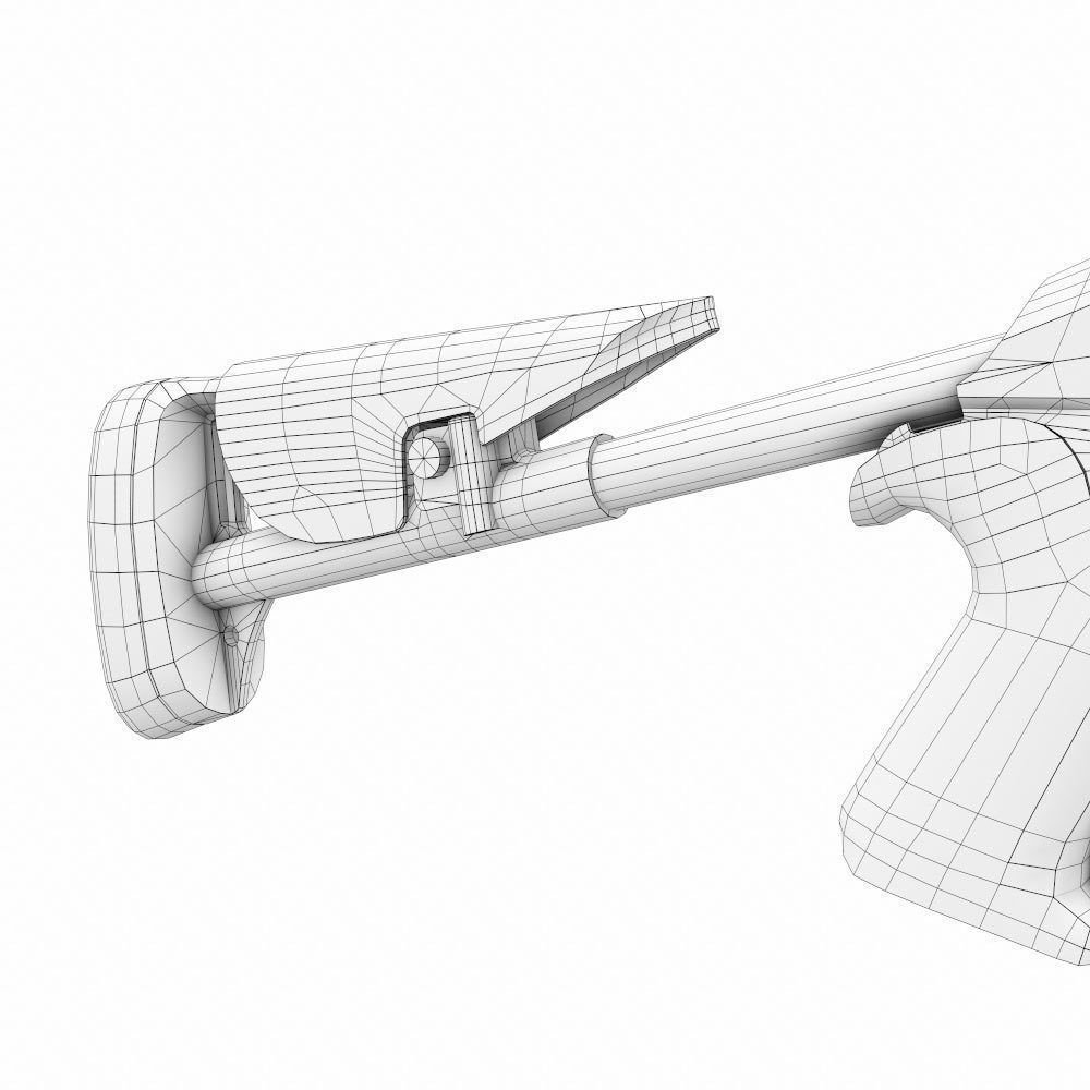 Benelli m4 shotgun pbr realistic weapon 3d model Low-poly 3D model_14