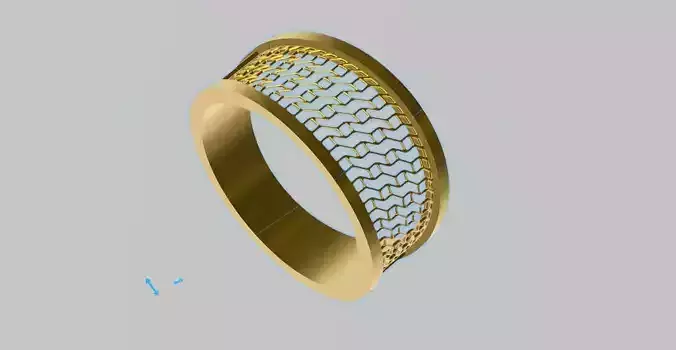 contemporary jali ring stl verified
