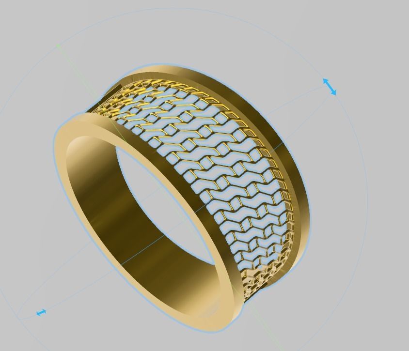 contemporary jali ring stl verified 3D print model_1