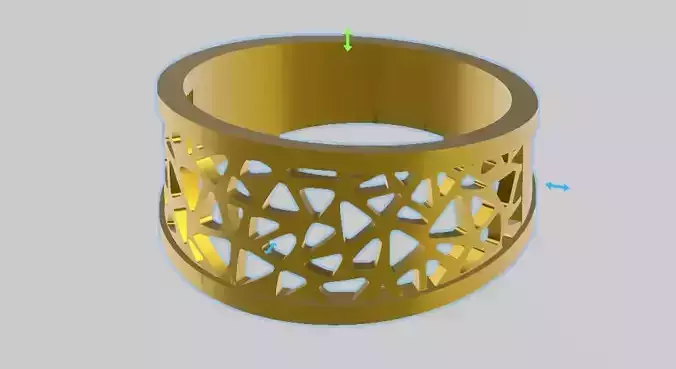 contemporary jali ring stl verified