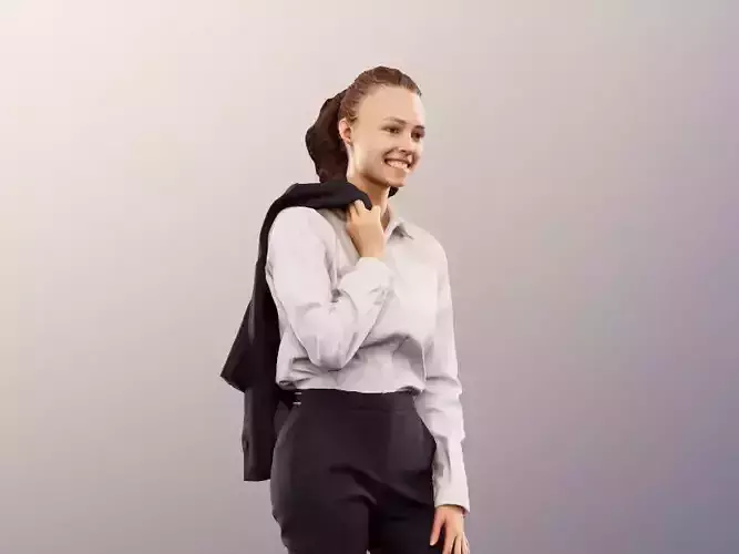 Nancy 12579 - Standing Young Business Woman