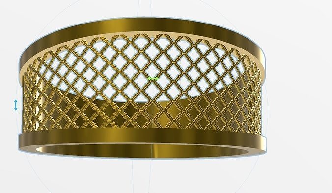 contemporary jali ring stl verified 3D print model
