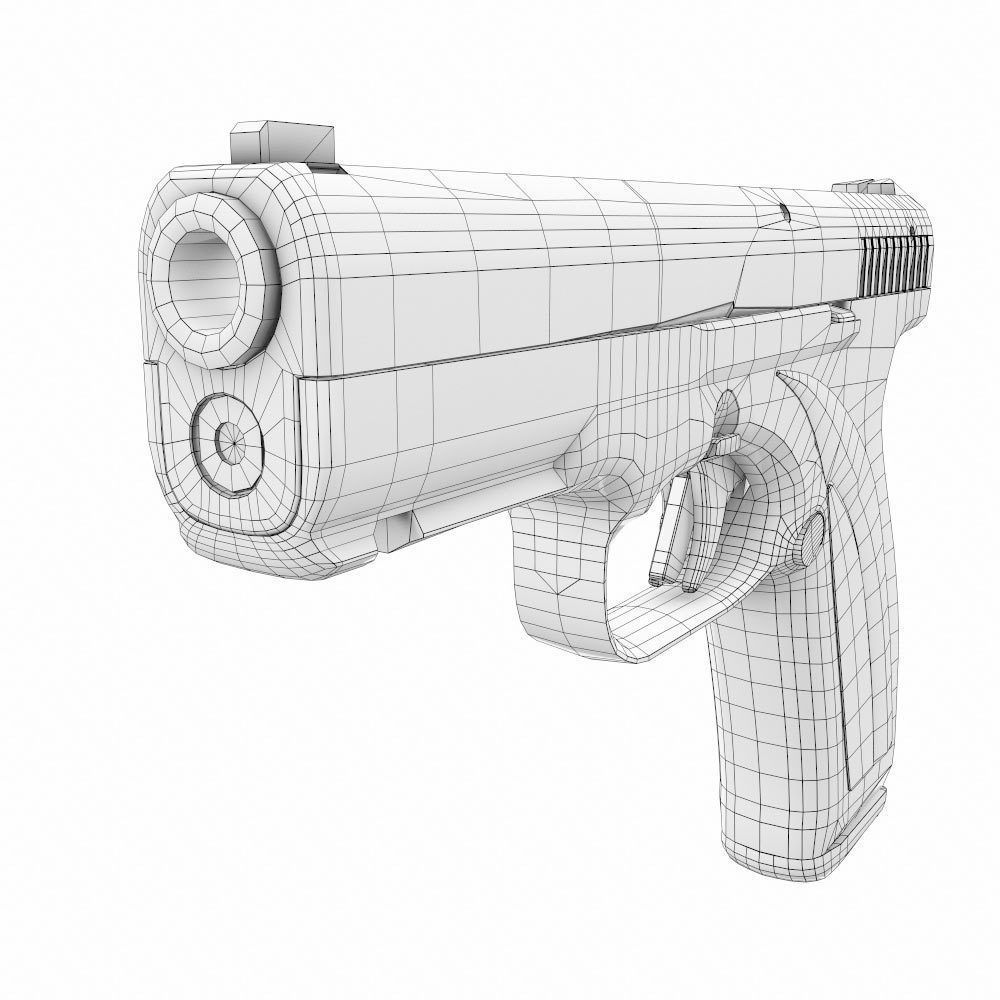 Caracal gun weapon 3d model Low-poly 3D model_14