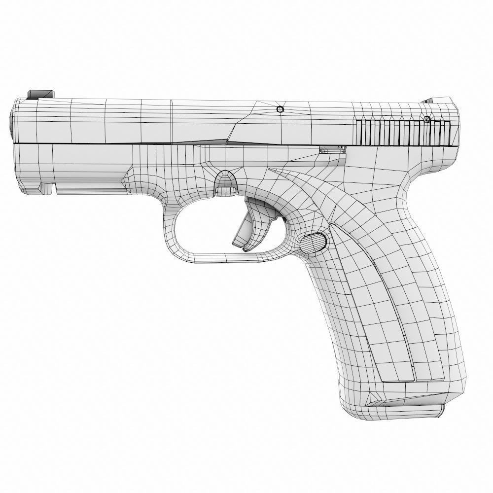 Caracal gun weapon 3d model Low-poly 3D model_18