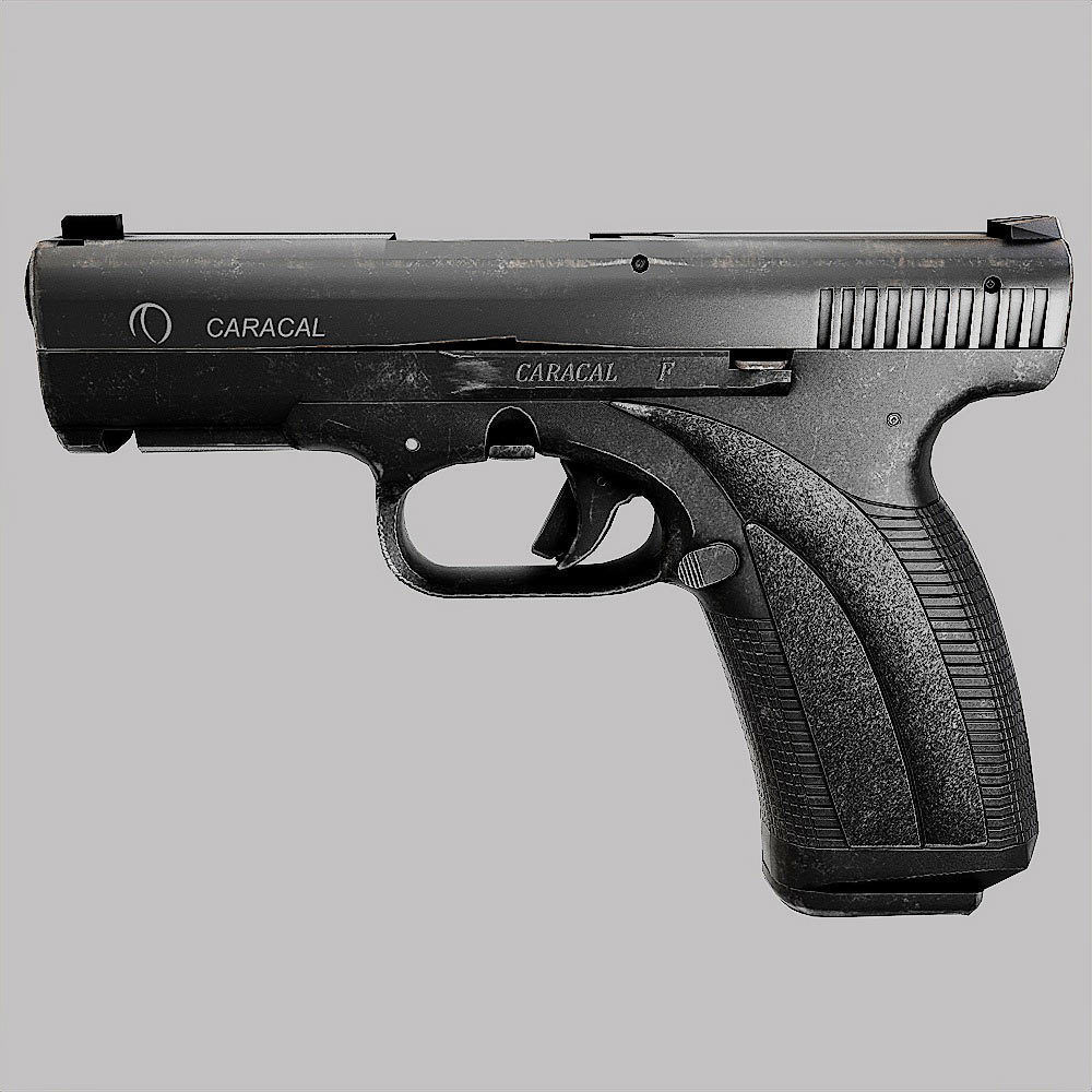 Caracal gun weapon 3d model Low-poly 3D model_8