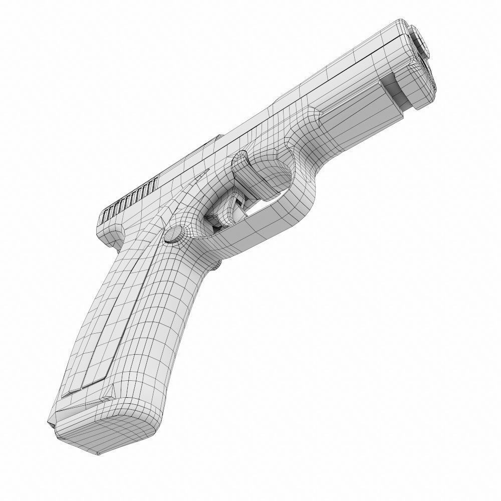 Caracal gun weapon 3d model Low-poly 3D model_13