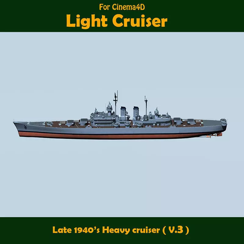 Light Cruiser 3D model_0