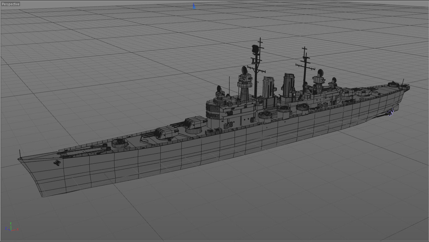 Light Cruiser 3D model_14