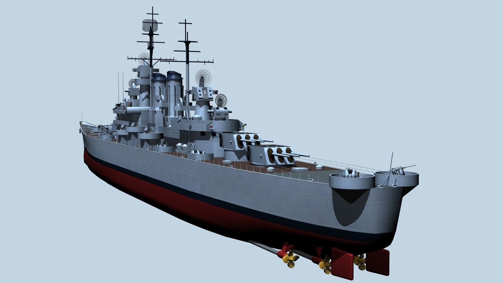 Light Cruiser 3D model_6