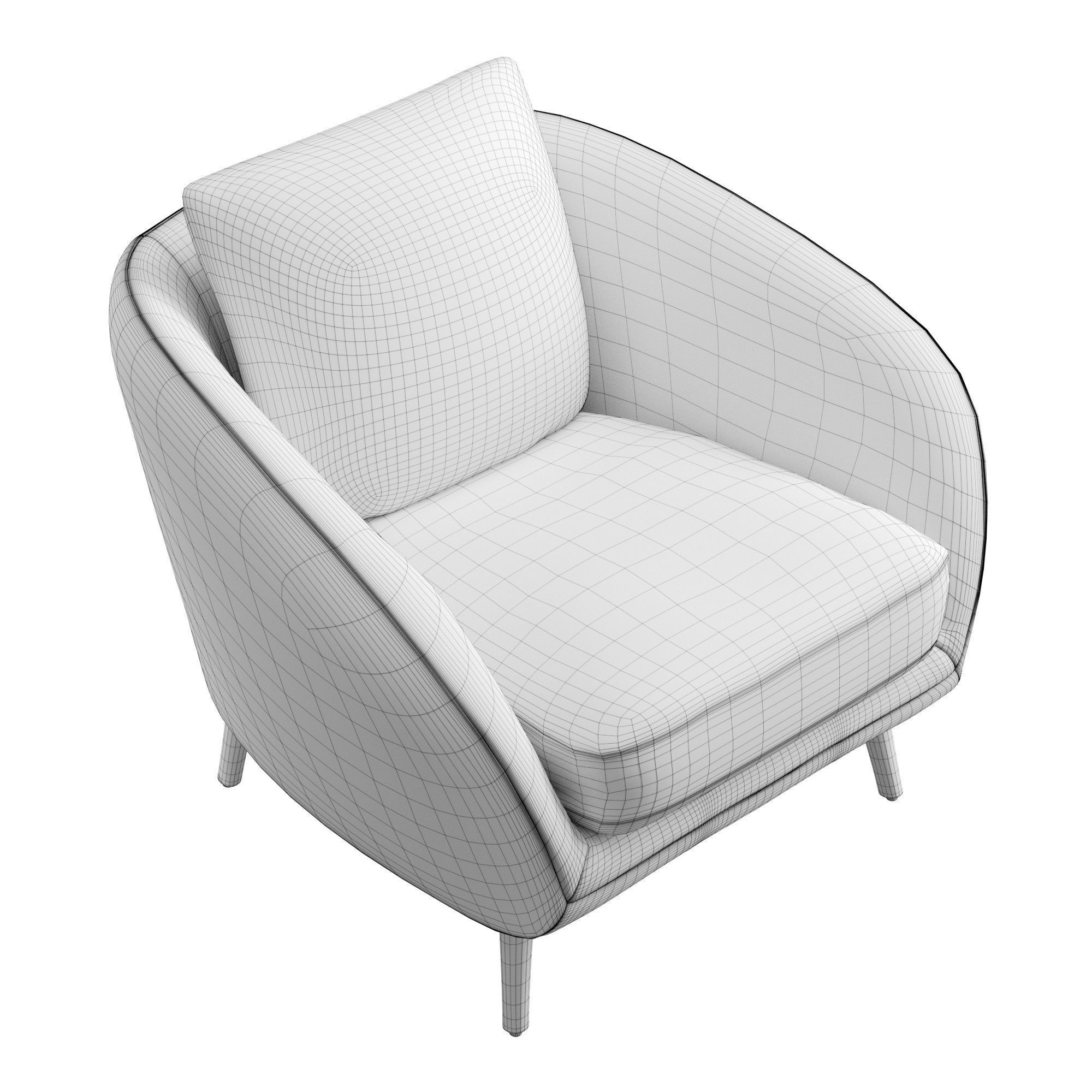 Hanna chair 3D model_5